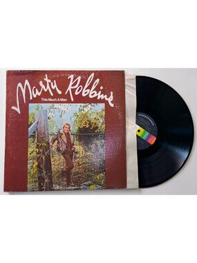 Marty Robbins This Much A Man 33 RPM Vinyl 70s Country LP Decca DL 7-5389